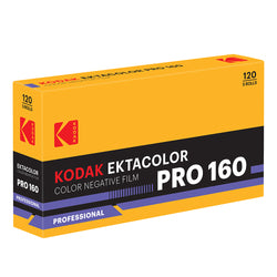 Ektacolor PRO 160 Color Negative Film, 120 5-Pack