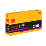 GOLD 200 Color Negative Film, 120 5-Pack
